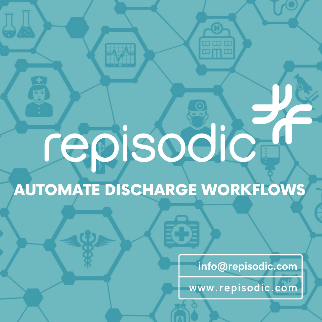 repisodicinc's tweet photo. What do we do at Repisodic?...

We streamline and automate the discharge workflow for health systems, allowing them to put their patient first!

Want to learn more? Go to our website and schedule a demo today!
⬇️⬇️
https://t.co/fo9D4tsHQi

#DischargePlanning #HospitalTechnology https://t.co/wudk4JlYQc