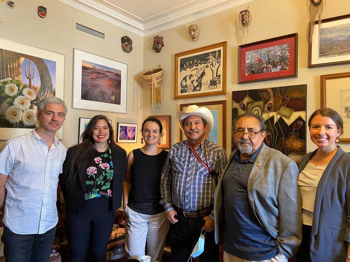 RepRaulGrijalva's tweet photo. Today I met with @SerapazMexico, an advocacy group in Mexico promoting social justice, and Mario Luna Romero, Tribal Leader of the Yaqui Tribe of Sonora, Mexico. (1/2) https://t.co/rszoDwzgCM
