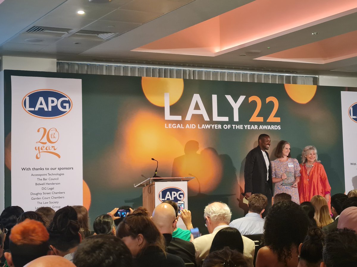 Congratulations Anna Moore  <a href="/LeighDay_Law/">Leigh Day</a> for winning the Disability Rights award <a href="/LALYawards/">Legal Aid Lawyer of the Year awards</a> @LALY22