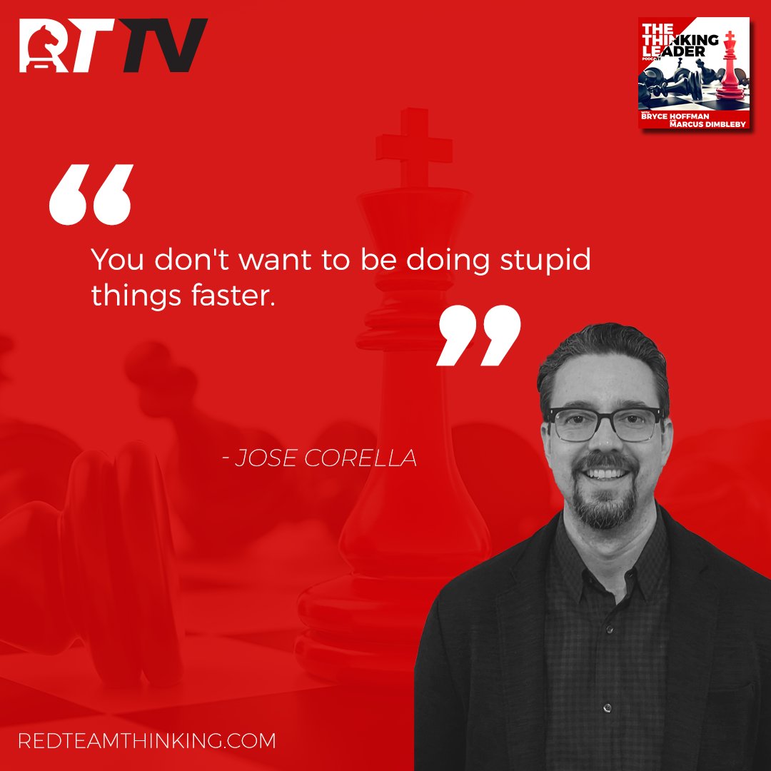 redteamthinking's tweet photo. "A lot of people focus heavily on speed. However you don't want to be doing stupid things faster. Instead, the ultimate goal should be incremental value at speed." https://t.co/dZ4CvNT2AX
#podcast #ceo #changemanagement #inclusion #practiceoverprocess #redteamthinking https://t.co/gLxkNqyyq9