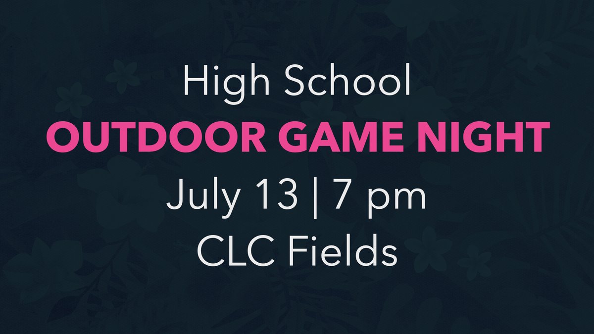 We've got a GAME NIGHT coming up! Join us for all kinds of outdoor fun!
