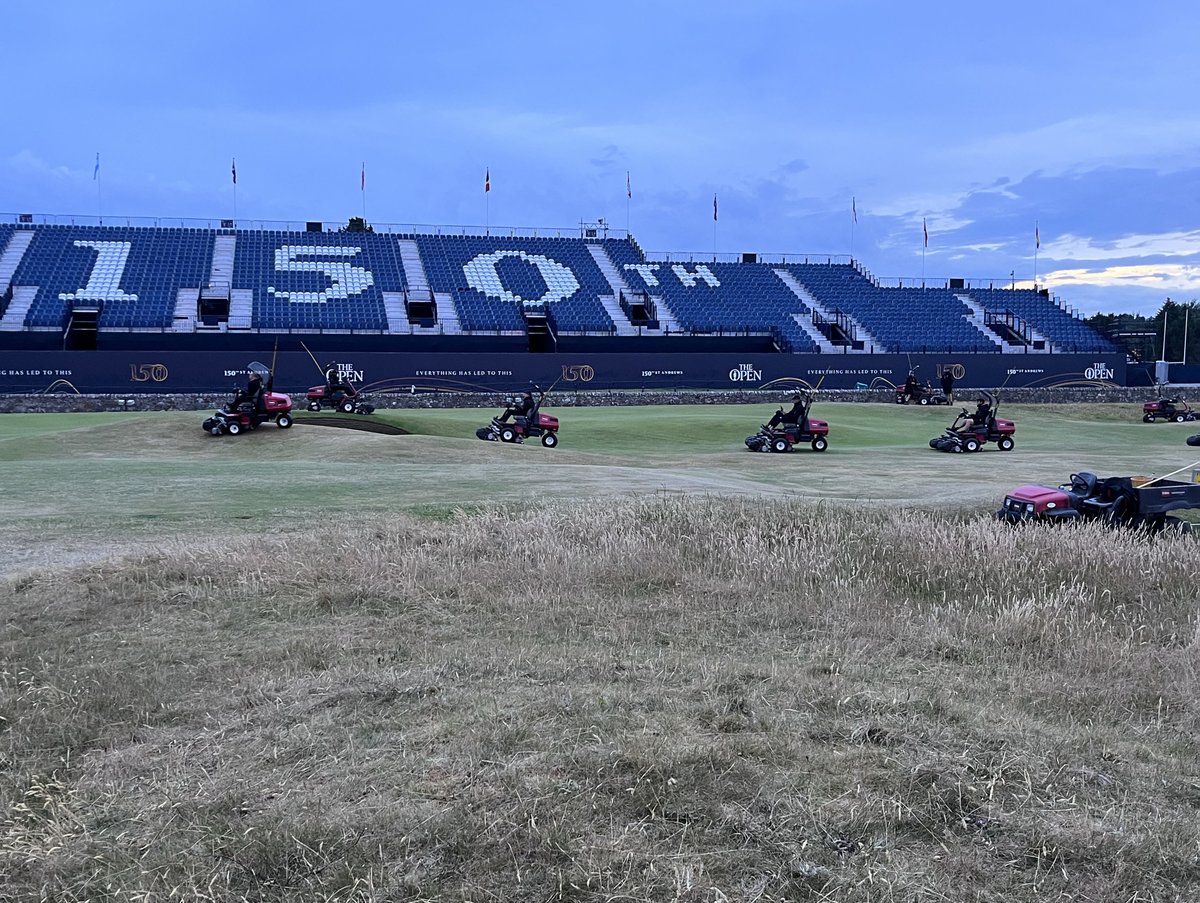 Ready to shine for #The150thOpen! Amazing work by <a href="/gord_mckie/">Gordon McKie</a> and the entire St Andrews team in getting the course ready. All the best on the week ahead. <a href="/TheHomeofGolf/">St Andrews Links</a>