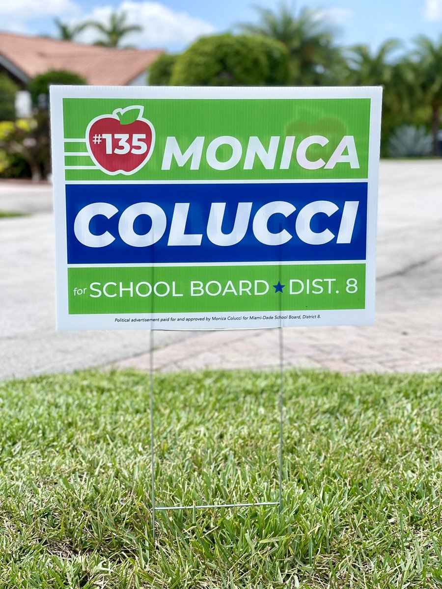 MonicaColucciFL's tweet photo. Show your support and request a #TeamColucci Yard Sign today! ⬇️
Visit https://t.co/eXOczdMP0B or call our campaign at (305) 975-9462 to request one. https://t.co/BNBgZqTfKf