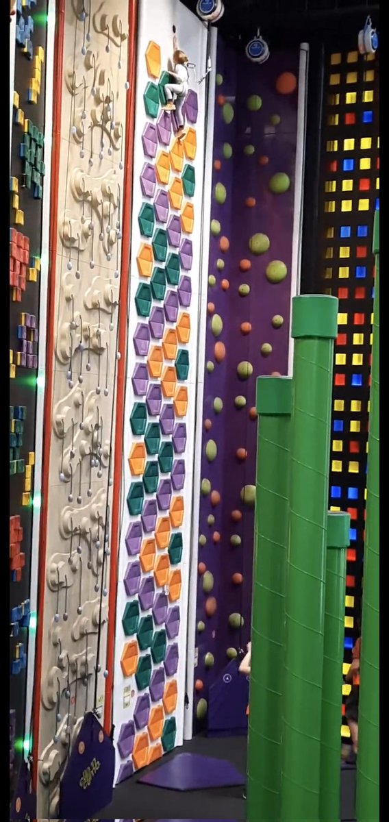 mortgage4actors's tweet photo. See that little mighty maggot at the top? That's my 4yo daughter.  This are the 10m tall, highest climbing walls in Europe and she's at the top!

Watch out future Olympians, this is your challenger and boy is she fierce! 

#properproud https://t.co/iEpPiWHNGs