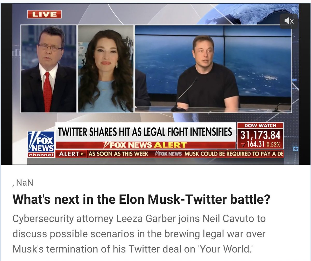 What's next in the Elon Musk-Twitter battle? My commentary for <a href="/FoxNews/">Fox News</a> <a href="/TeamCavuto/">Neil Cavuto</a> |  video.foxnews.com/v/6309388551112