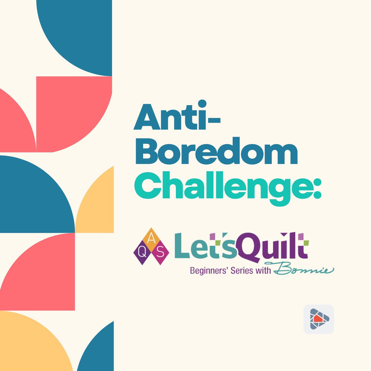 Saltbox TV’s Anti-Boredom Challenge: Learn how to quilt on Saltbox TV! #quilting #olderadults #caregiver #saltboxtv