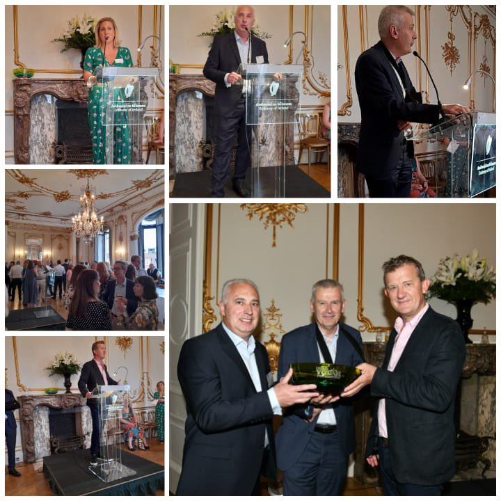 Ambassador @AdrianGONeill welcomed @IYFUK and @winwomenuk to the Embassy tonight & paid tribute to their contribution to Britain’s Irish community. Our congrats to Maurice Malone from @brumirish who received an @IYFUK award for his work on educating young people about dementia👏