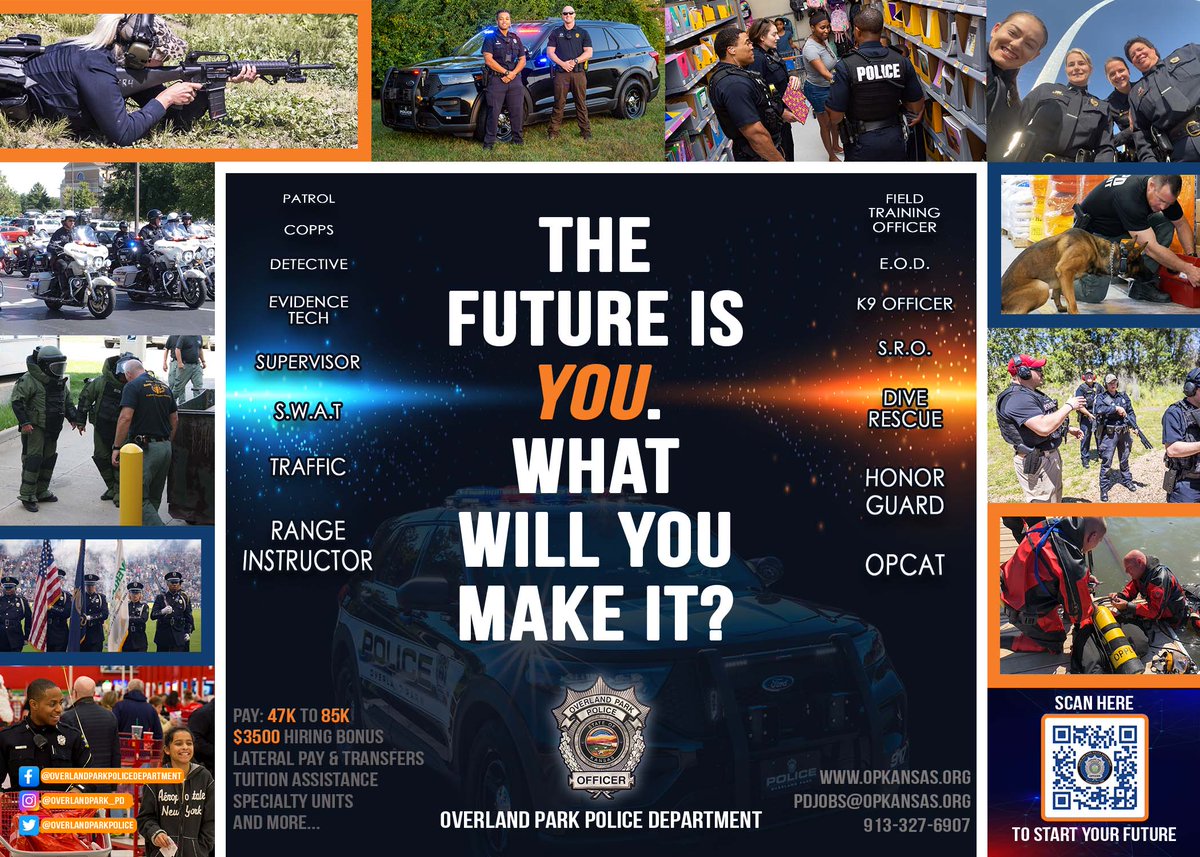 OverlandPark_PD's tweet photo. Come be apart of our team! https://t.co/w52LXVfiNF