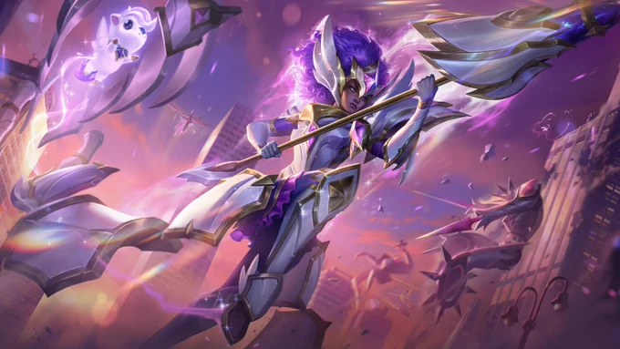 Star Guardian Rell: Hailing from a sister along with Quinn, Rell is a delinquent longer who does what she wants, when she wants, and avoids making friends by pushing everyone away. In battle she rides atop her might steed Sebastien, her simmering rage transforming her 1/2 