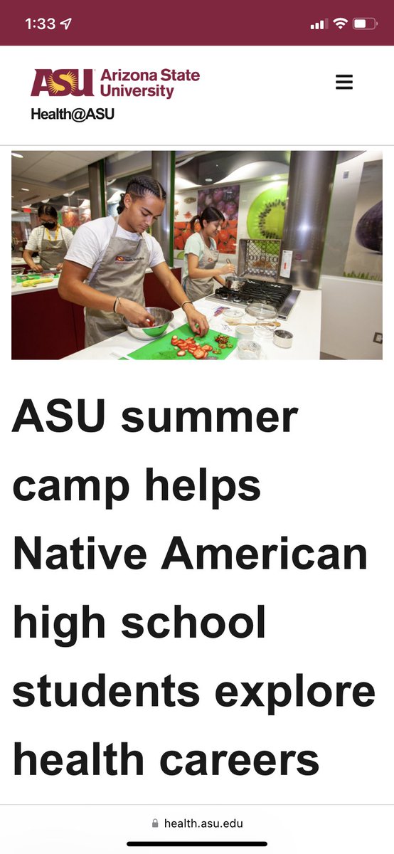 asu_oaii's tweet image. Huge thank you to @asuhealth for hosting our students interested in Health! 👏🏽 They raved about all of the activities &amp;amp; learned about the different health careers. #futurenativesundevils

Read article here 
🔗 health.asu.edu/asu-summer-cam…