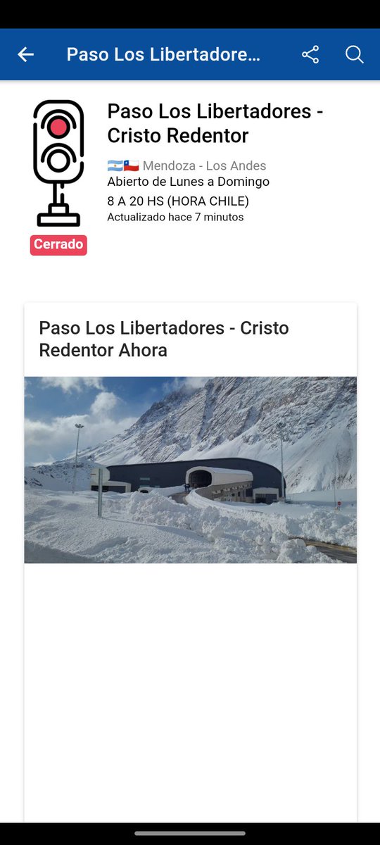 15:45 sigue cerrado paso los libertadores