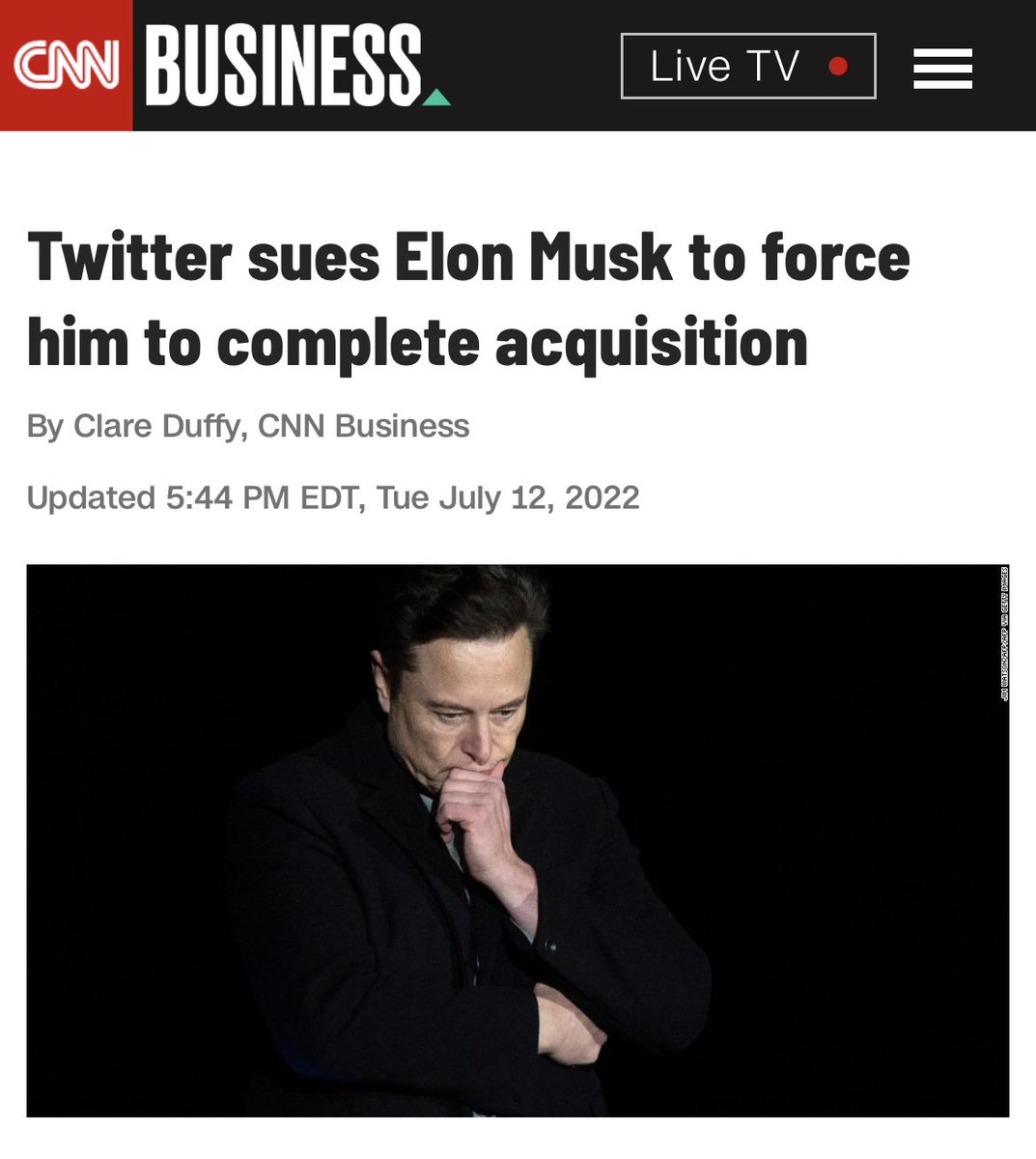 Fate loves Irony. The original agreement isn’t valid if there’s seems to be legitimate misinformation. The bots have to be greater than 5%. @elonmusk