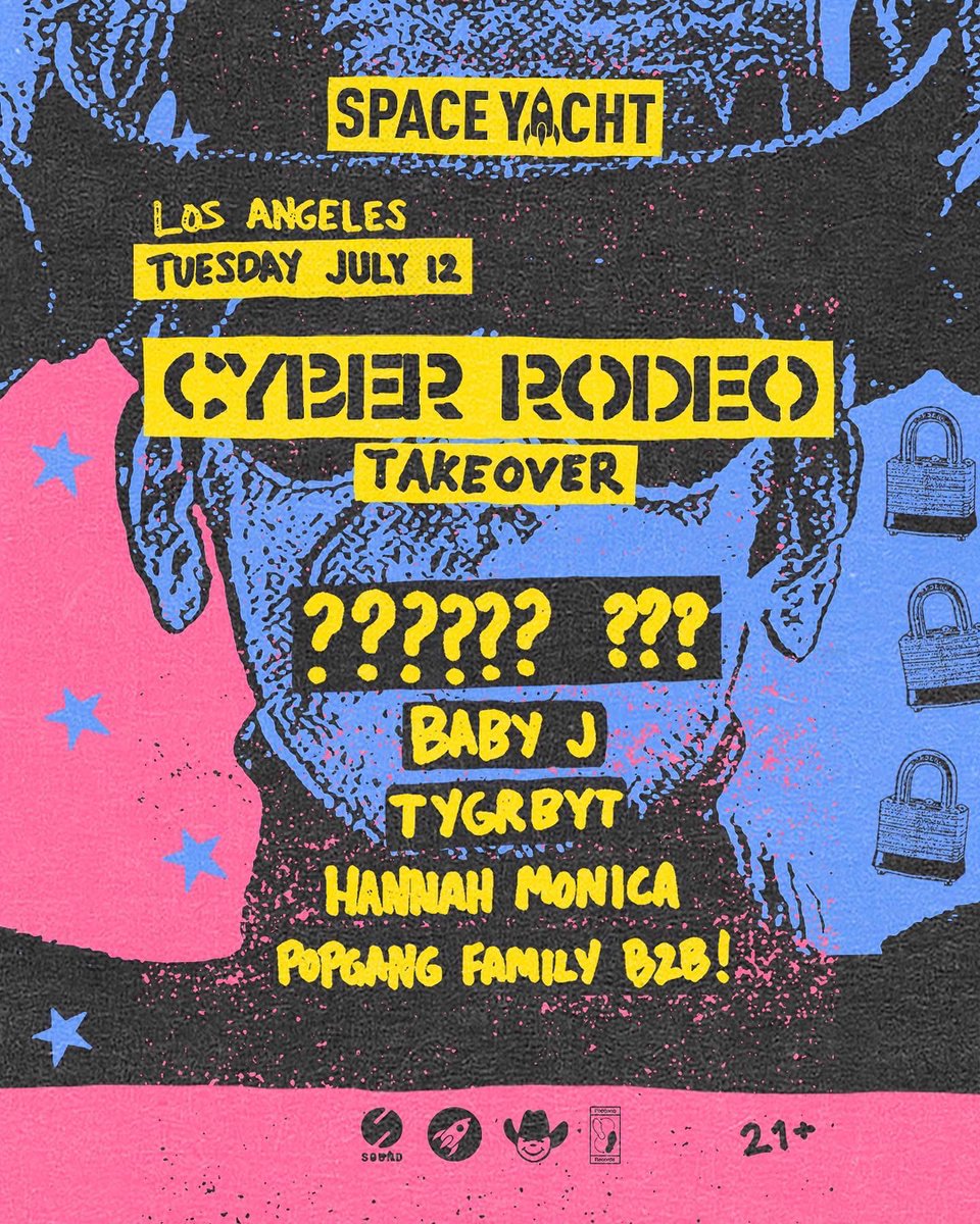 LA! We’re at <a href="/Sound_Nightclub/">Sound</a> tonight for <a href="/cyber_rodeo/">cyberrodeo</a> x <a href="/spaceyacht/">SPACE YACHT</a>. PULL TF UP spaceyacht.link/cyberrodeo