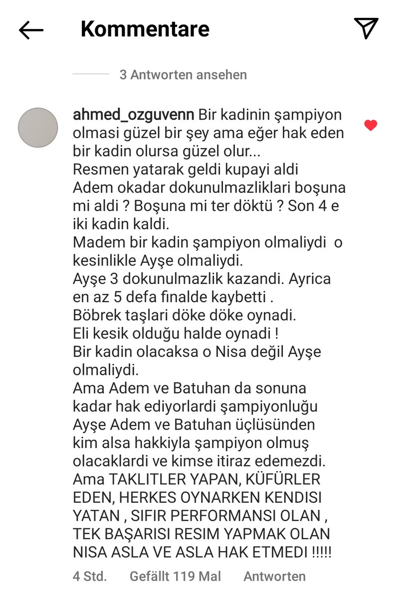 birinsanAli's tweet photo. instagramda bir yorum hakli bulanlar rt ve fav yapsin

TorpilinAdı NisaBölükbaşı https://t.co/54ILO1GvOW