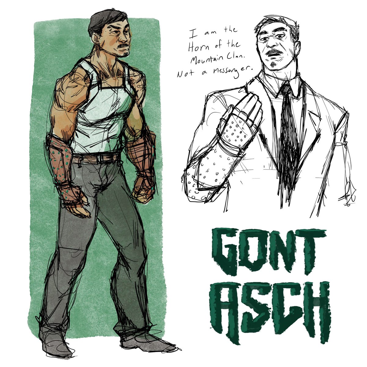NicoleChenArt's tweet photo. Gont Asch appreciation post after reading The Jade Setter of Janloon
#greenbonesaga #gont #gontasch #thejadesetterofjanloon #jadecity #jadewar #jadelegacy #sketch #art #fondalee #fondaleejadecity #fanart #greenbone https://t.co/dmfoWWIoCt