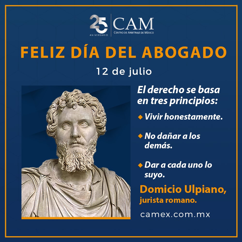 El CAM le da sus más sinceras felicitaciones a quienes con su labor  profesional contribuyen a la creación de una sociedad más justa para todos.

Les deseamos un excelente día del abogado.

#CAM #arbitrajeinternacional #ArbitrajeComercial #DiaDelAbogado #DiaDelaabogacia #Abogado