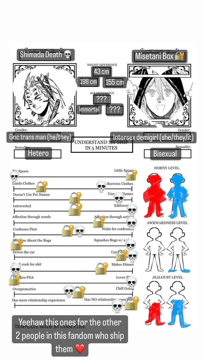 GellenHellen's tweet image. Umm anywayz was bored and one of my muts on insta did this template thing with noishin so I did my own version with noikaido and shimetani since they're my biggest comfort ships rn❤️ #noikaido #shimetani #deathbox (since apparently other ppl also ship them and use that name 💀)