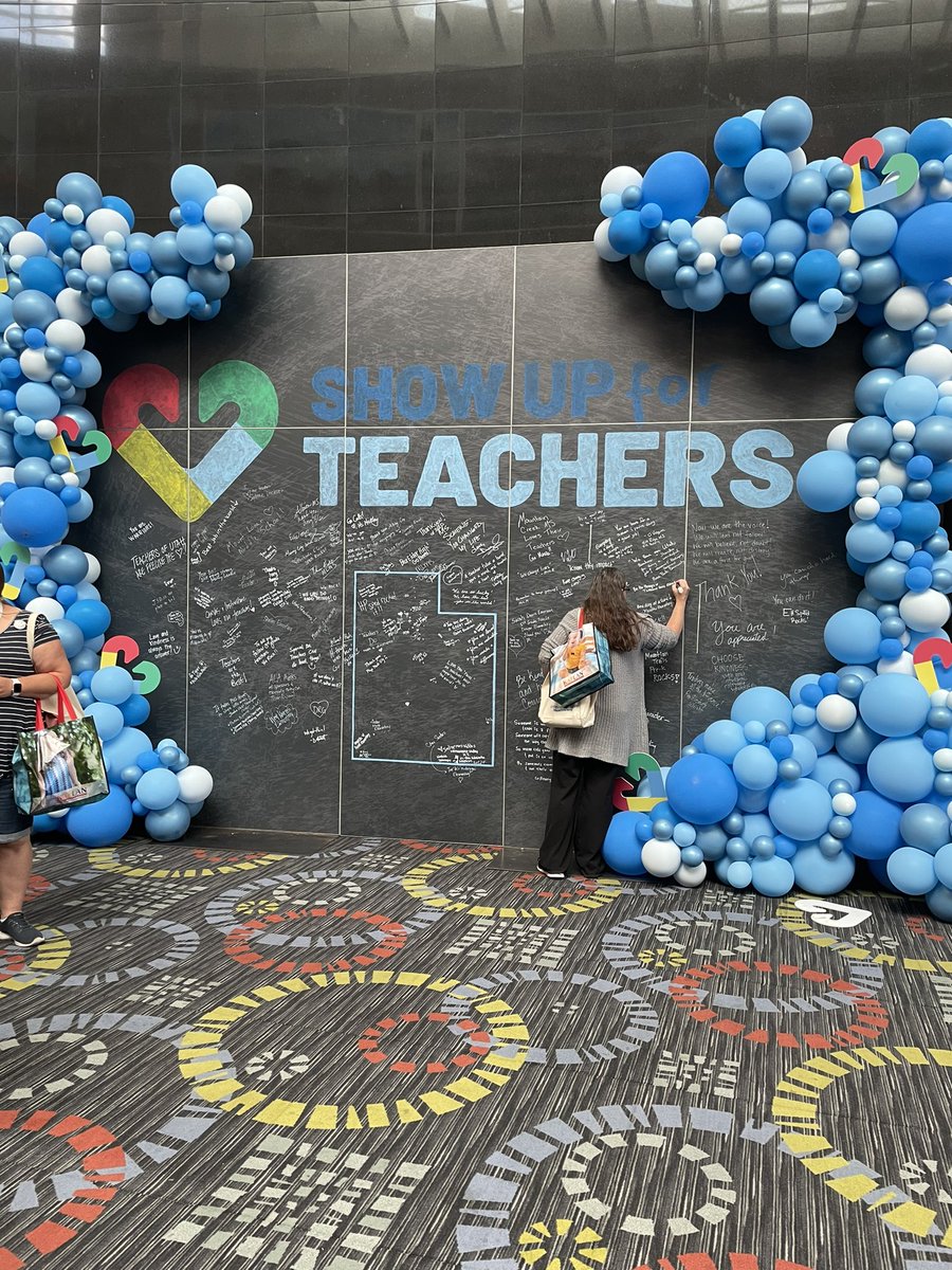 1,600 educators &amp; 200 advocates are attending the #ShowUpForTeachers event from across the state. As someone who has been to a number of average conferences, the care &amp; passion from the <a href="/ShowUpUtah/">First Lady Abby Palmer Cox</a> team is evident everywhere you look. What a great event supporting our teachers.