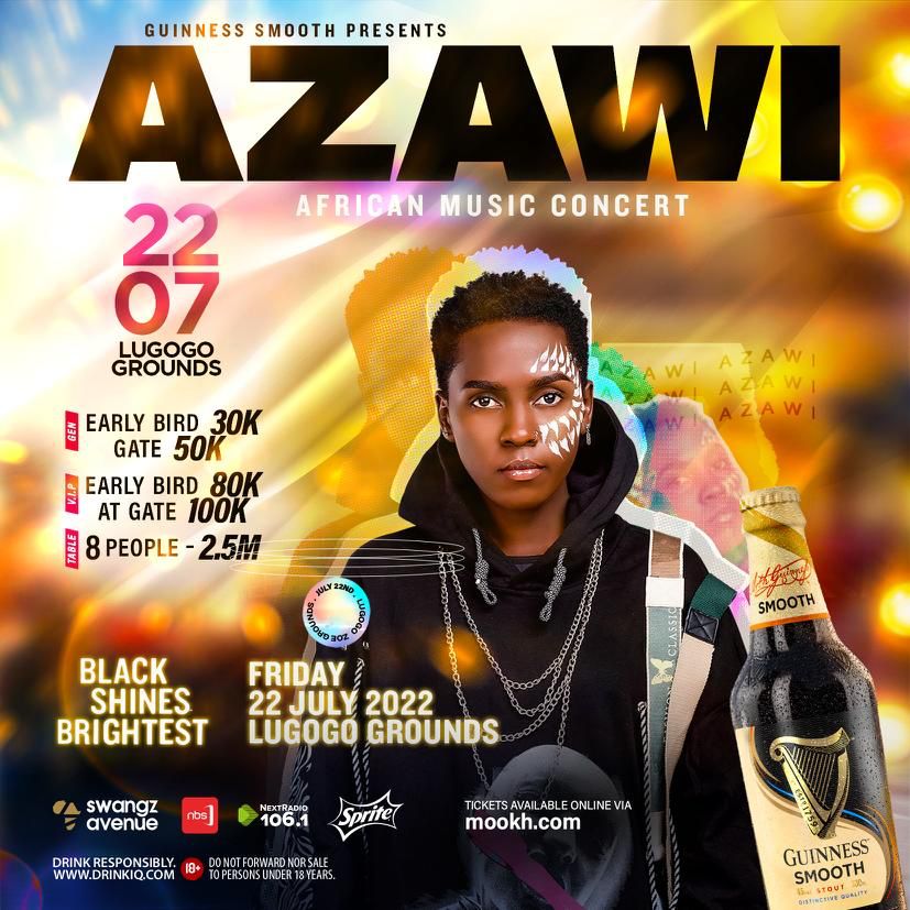 Iam_Syson's tweet photo. We 10 days from the #AzawiAfricanMusicConcert 🔥 Can't wait to see @AzawiOfficial perform all her jams from the #LoFit EP to the #AfricanMusicDeluxe
22nd July, Zoe Grounds Lugogo https://t.co/hhNUiS8FHw