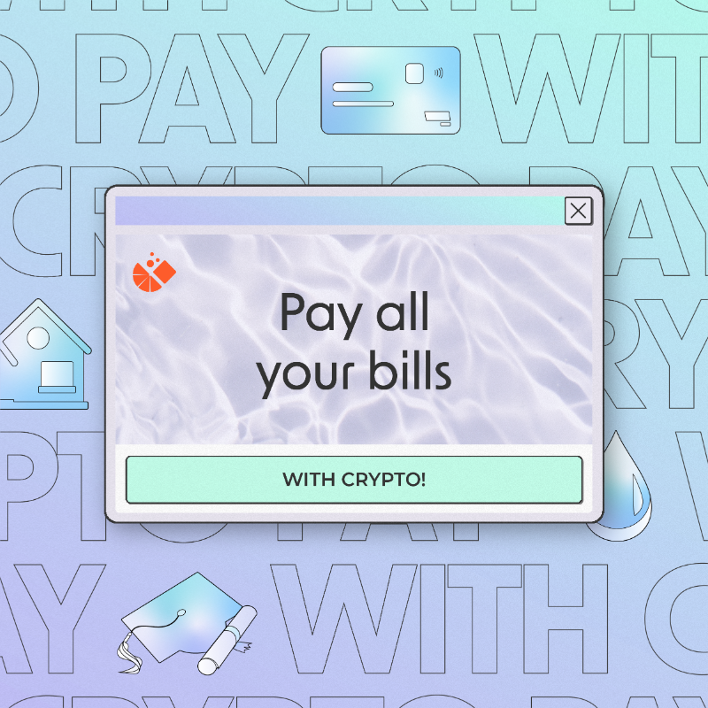 spritzfinance's tweet photo. Looking for an easy way to pay IRL bills directly through your crypto wallet? Meet Spritz🍹