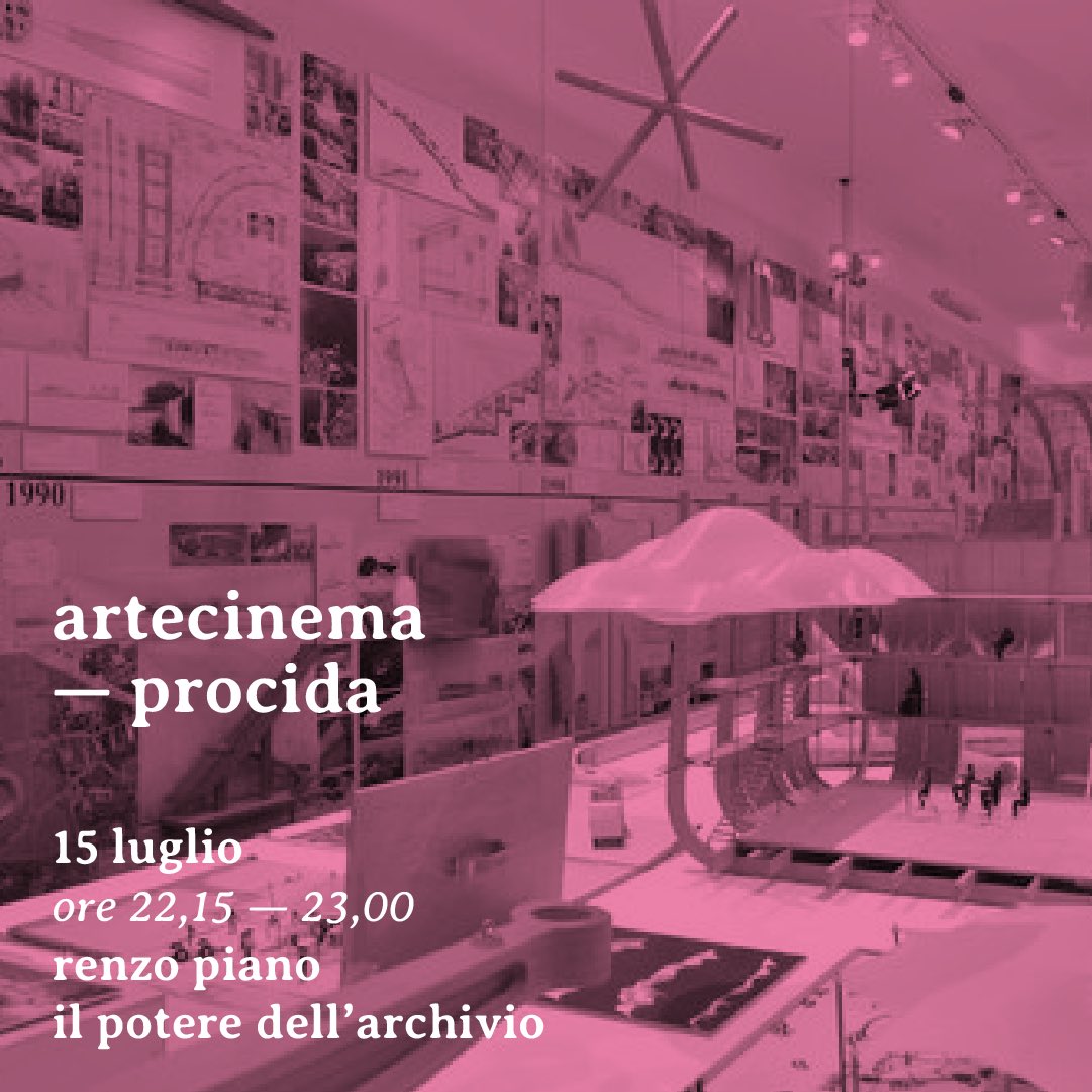 Procida2022's tweet photo. Il 15 luglio nell’ambito di #Artecinema, il Festival Internazionale di Film sull'Arte Contemporanea, sono previste 4 proiezioni dalle 20,30 alla mezzanotte

Per info e prenotazioni 👉🏼 https://t.co/CbgWQZY7zI

#procida2022 @comunediprocida @ArtecinemaFest https://t.co/5XO7efwnlu