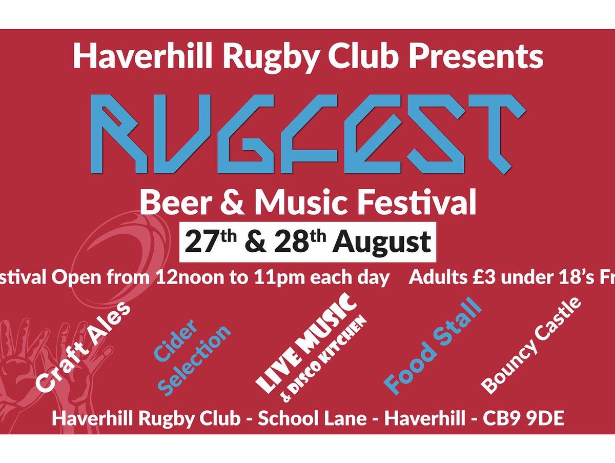 haverhillrfc's tweet photo. Thank you to every single person who came to the Jubilee weekend and donated money! Because of you we raised an amazing £621.32 for @MyWishCharity 💜

The next bank holiday we have our annual Rugfest! Follow us and keep an eye on what’s to come!!❤️ https://t.co/xShB0iiIsY