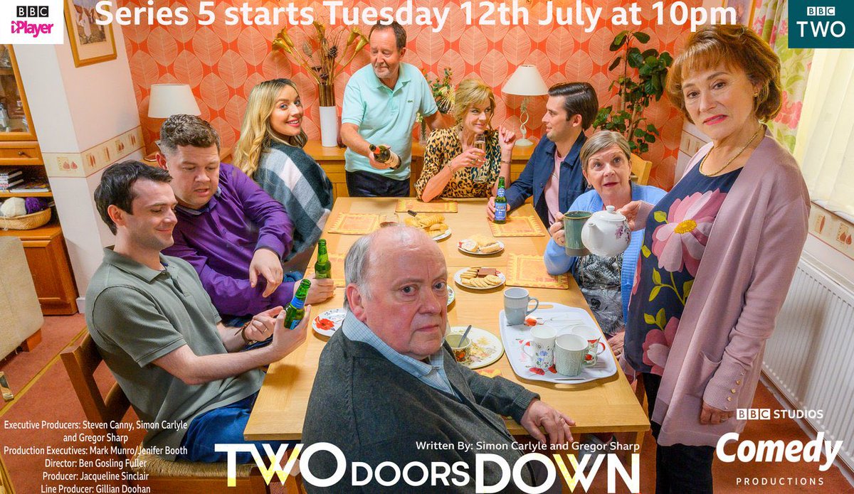 Tonight’s the night! TWO DOORS DOWN series 5 begins its full run with the fabulous Brother Michael. BBC Two 10pm Hope you love it! <a href="/bbcstudios/">BBC Studios</a> <a href="/BBCTwo/">BBC Two</a> #TwoDoorsDown
