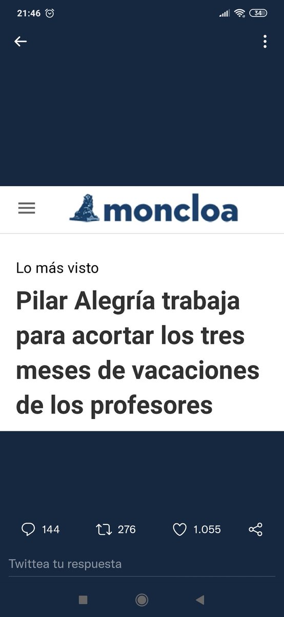 En lugar de trabajar para intentar crear políticas laborales que sean más conciliadoras, para bajar ratios o invertir más recursos en la pública, se trabajará para acortar "los tres meses" de vacaciones del profesorado que claramente es el problema de todo.