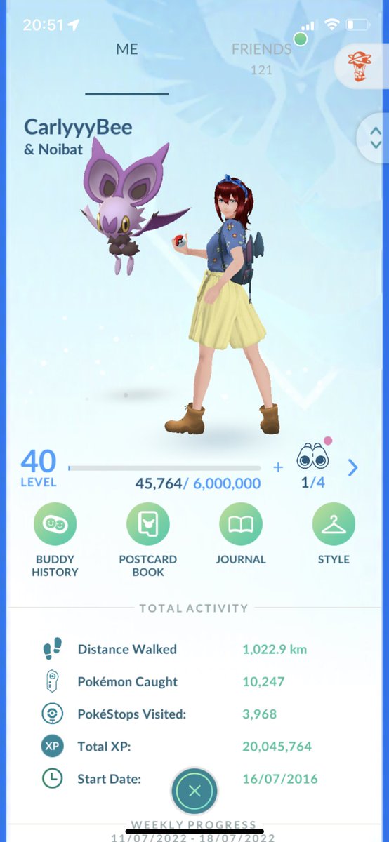 Kute_CittyRS's tweet photo. finally hit level 40!!🥲 #pokemongo https://t.co/PHsdDKEUfU