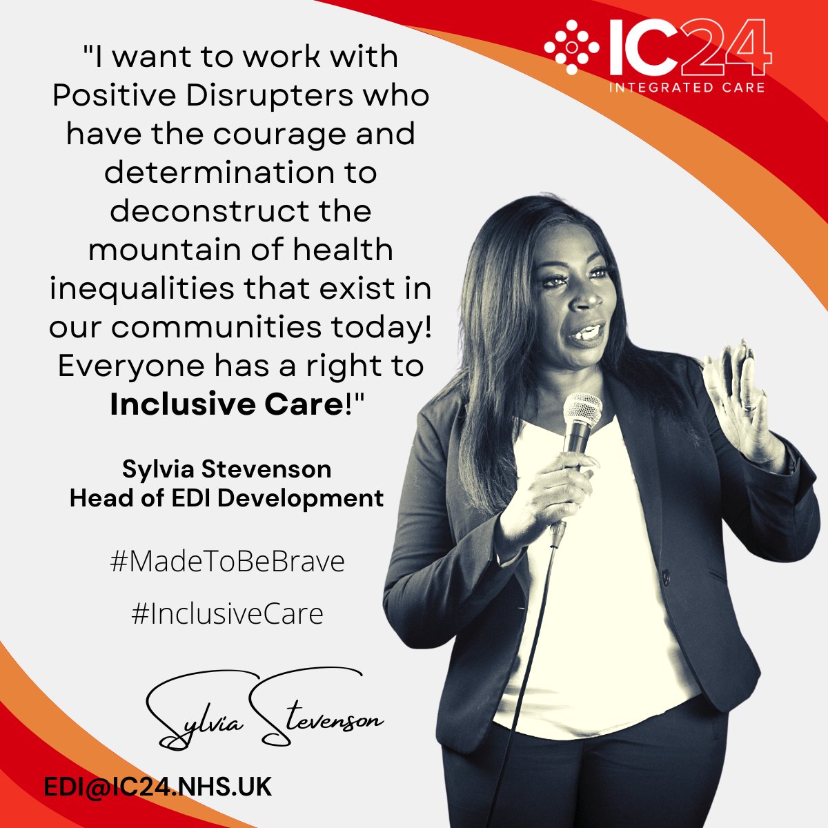 I’m happy to share that I’m starting a new position as Head of Equality, Diversity and Inclusion Development at Integrated Care 24! #diversityandinclusion