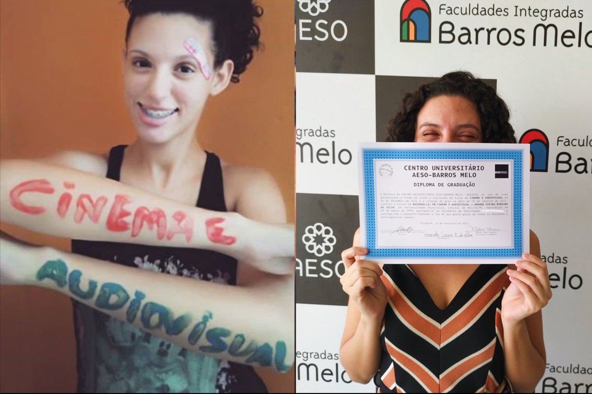AmandaVrs's tweet photo. Início de um sonho / Deu tudo certo

#GraçasADeus
#GraçasAoProuni https://t.co/NcLlq0xgZU