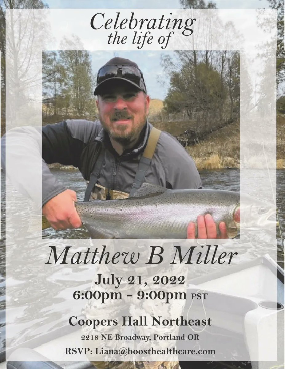 OregonHFMA's tweet photo. It is with great sadness that we announce the sudden passing of long-time #ORHFMA member Matt Miller. Matt has served on the Board, led multiple committees and was always the life of the party. He will be greatly missed. https://t.co/mcBF6BACZb