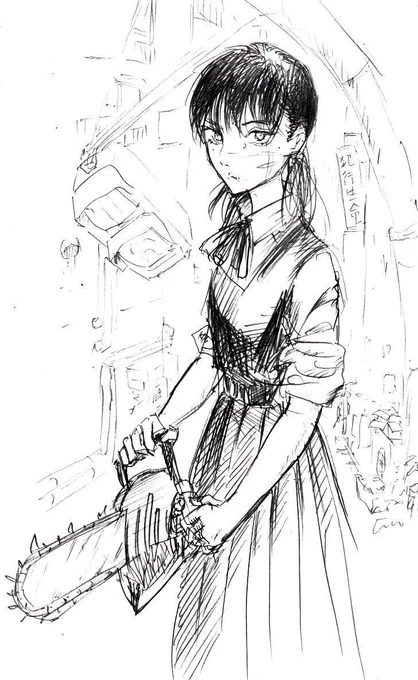 #チェンソーマン
祝第二部連載開始
主人公、ビジュアルがえの素の葛原さんで笑った。
傷跡がアクセントになるのは良いアイディア。
主人公名前が覚えてもらえないということだが、委員長の名前も最後まで出てこないのね。
ピンポンの場面で第一部のあのシーンを思い出した。 