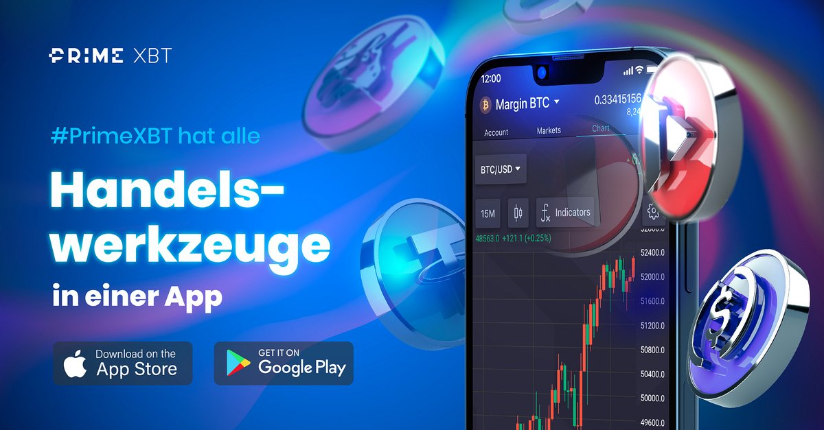 😔 Ein Haufen von #Krypto-Apps kann nervig und verwirrend sein.

😍 Zum Glück hat #PrimeXBT alle Handelswerkzeuge in einer App.

Probiere #margintrading, #copytrading, #yield und mehr in einer App 👉 deu.primexbt.com/3BALtk7