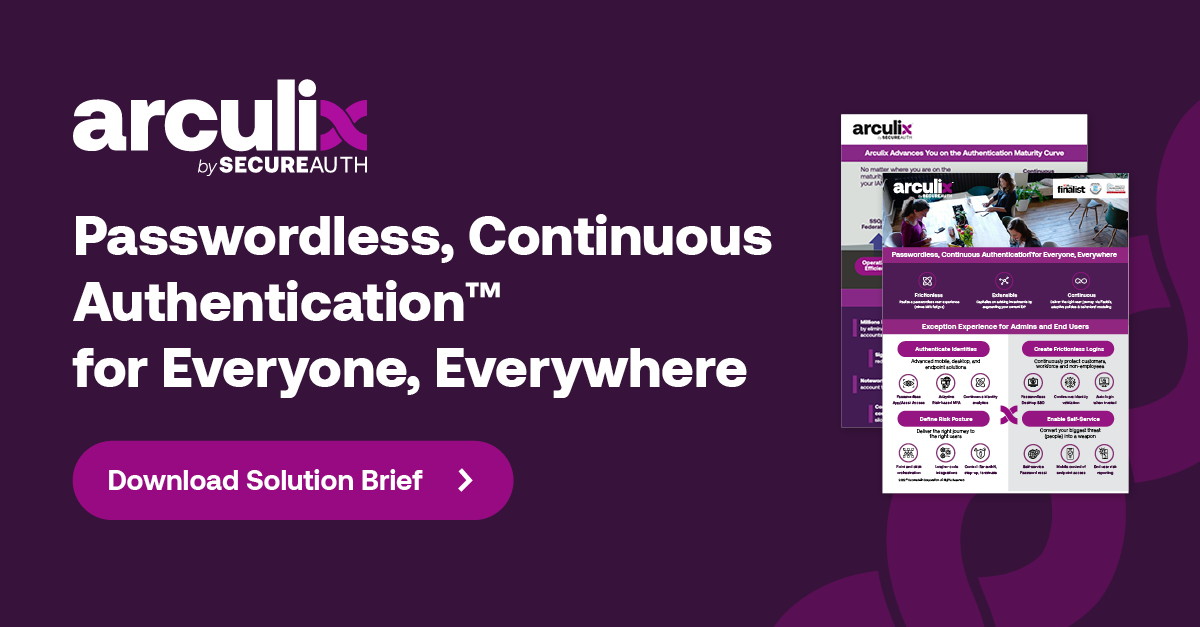 SecureAuth's tweet photo. Arculix is a next-gen authentication platform that utilizes the powerful capabilities of #behavioralmodeling and #datascience to detect impostors with stolen user credentials within the system in real-time. https://t.co/RovBrq6PKQ
#IAM #machinelearning #AI https://t.co/BBGZVKRgbL