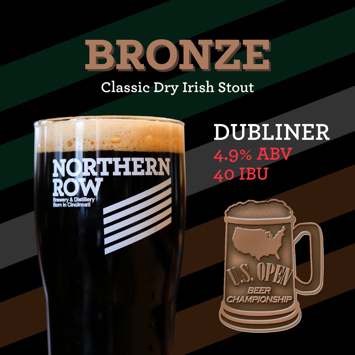 northernrow's tweet photo. INTRODUCING OUR 2022 US OPEN BEER CHAMPIONSHIP MEDALISTS!

In a pool of more than 9,000 beer submissions representing over 150 styles, three of our brews took home hardware this year! @USOpenBeerChamp 

Congrats to all of the other Cincy breweries that represented! https://t.co/0AuREbJUBf