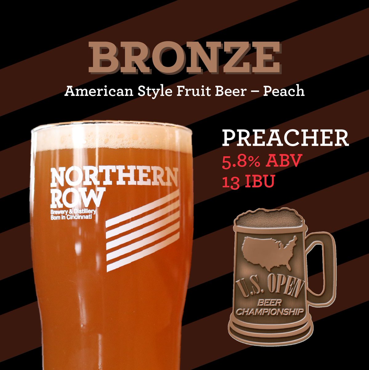 northernrow's tweet photo. INTRODUCING OUR 2022 US OPEN BEER CHAMPIONSHIP MEDALISTS!

In a pool of more than 9,000 beer submissions representing over 150 styles, three of our brews took home hardware this year! @USOpenBeerChamp 

Congrats to all of the other Cincy breweries that represented! https://t.co/0AuREbJUBf