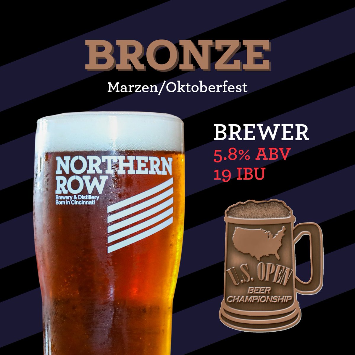 northernrow's tweet photo. INTRODUCING OUR 2022 US OPEN BEER CHAMPIONSHIP MEDALISTS!

In a pool of more than 9,000 beer submissions representing over 150 styles, three of our brews took home hardware this year! @USOpenBeerChamp 

Congrats to all of the other Cincy breweries that represented! https://t.co/0AuREbJUBf