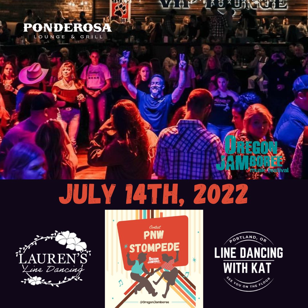 ponderosalounge's tweet photo. The Oregon Jamboree is on the hunt for the Pacific Northwest’s BEST country-western swing dancers and line dancers! 

Register Here: https://t.co/vpxPDLnTwr

#PNWStompede #JamFan #Linedance #Swingdancing #CountrySwingdancing #oregonjamboree #stompeders https://t.co/iArnTTfhEX