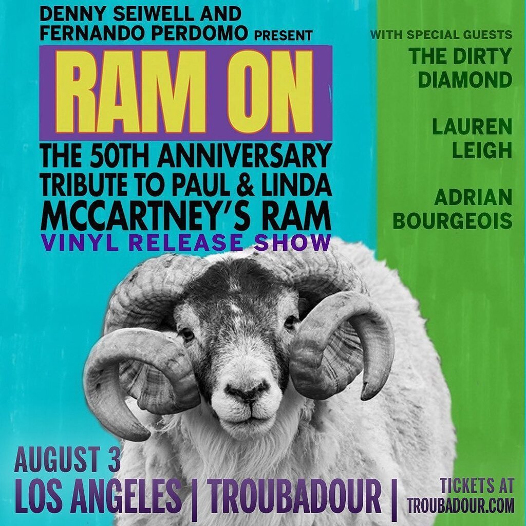 errjordan's tweet photo. Paul McCartney and Wings original drummer, Denny Seiwell will be helming this 50th Anniversary performance of the classic album,  Ram, in it’s entirety.
With performances by Fernando Perdomo, Jordan Summers, Matt Tecu, and Dan Rothchild all from the film… https://t.co/urleGU3VUT https://t.co/1qqaxRADuR