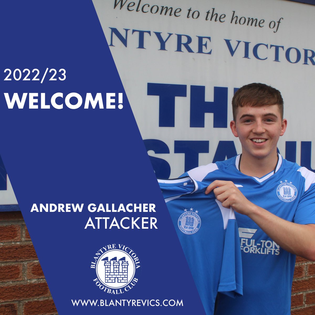 📝𝗔𝗡𝗗𝗥𝗘𝗪 𝗚𝗔𝗟𝗟𝗔𝗖𝗛𝗘𝗥📝

Andrew Gallacher joins the club this summer from St. Cadoc’s for season 2022/23 #Vics2023🔵⚪️🔵