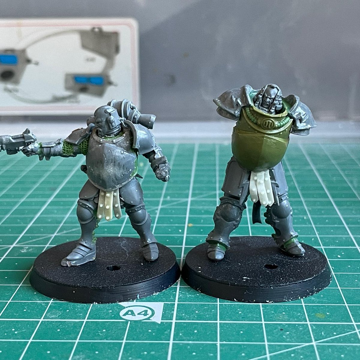 Beyondthetable's tweet photo. A size comparison of the promo-terminator suit Vs the standard Thunder Warrior. These guys are HUGE!
.
.
#warhammer40k #warhammer30k #unificationwars #thunderwarriors #inq28 #warhammer #wh40k #kitbash #kitbashing #horusheresy #blanchitsu #warmongers #warhammercommunity #kitbashin https://t.co/WPdkwWyu31