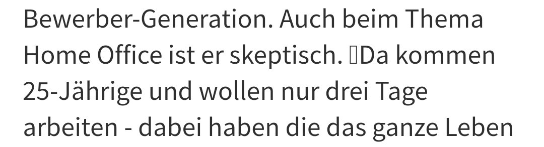 lawen4cer's tweet photo. Ich habe den Verdacht, die Bewerber wollen 2 Tage Homeoffice und er interpretiert das als "nur 3 Tage arbeiten wollen" https://t.co/4NrDkKsBbn