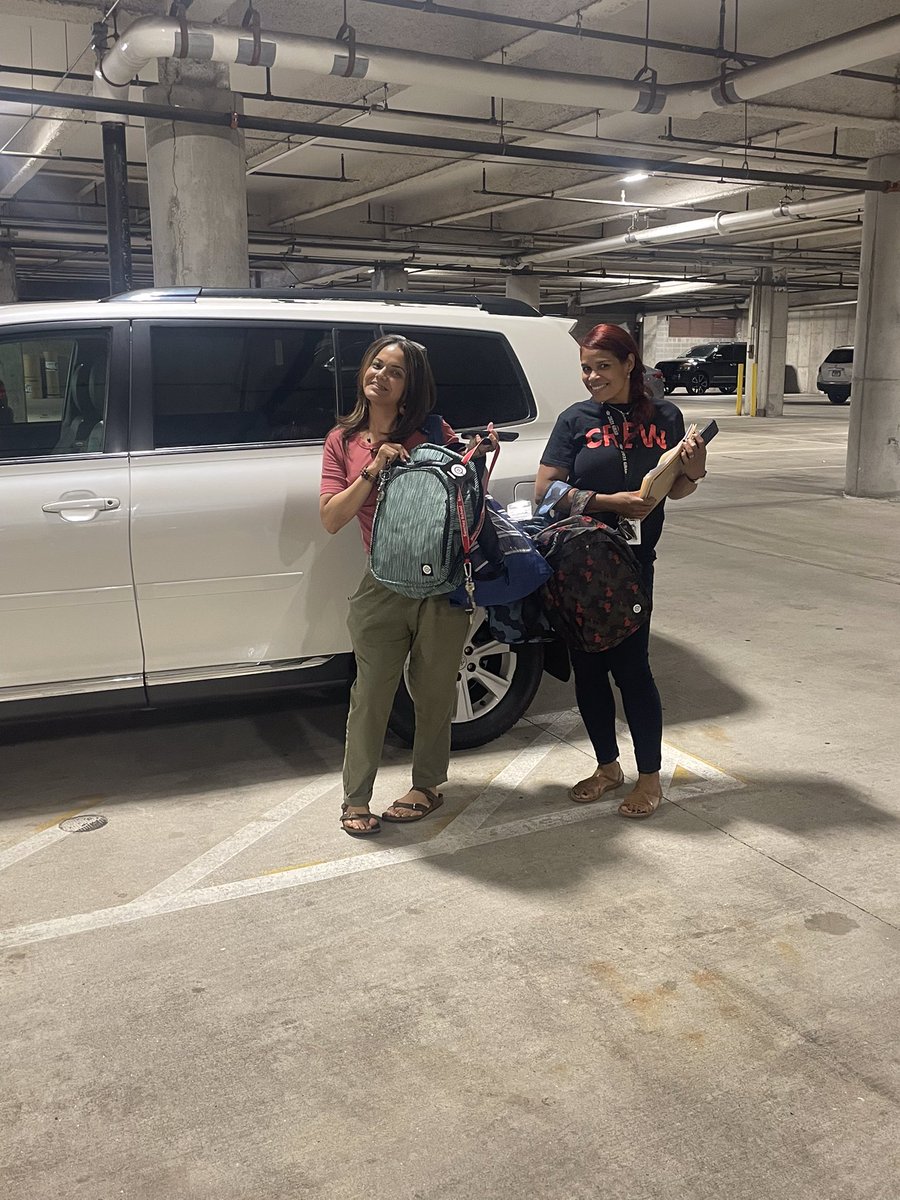 msanchez_crew's tweet photo. Attendance Team: 2 members getting ready to head out for summer home visits. Re-engagement and support for our Chronically Absent students. #backpack4students #uniformsupport #WeAreCrew @corinne_barney @Hartford_Public @HartfordSuper https://t.co/S8pGCnCR9O