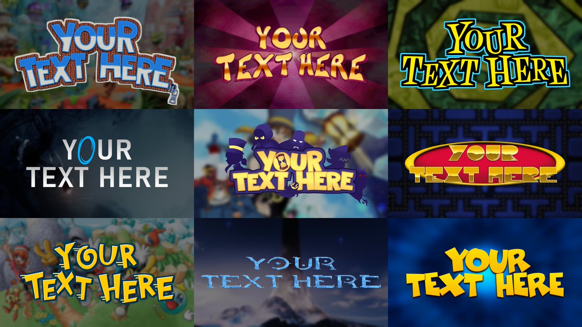 ThePetronious's tweet photo. Seeing as it's #PortfolioDay I thought I share what I am planning on doing soon.

I'm Pete, I edit videos &amp; recreate logos to fit my needs... and soon they could fit yours to!

Here's some examples, and more in the quoted tweet.
Handy for your banners, videos or streams perhaps? https://t.co/r2FpGHp2JK