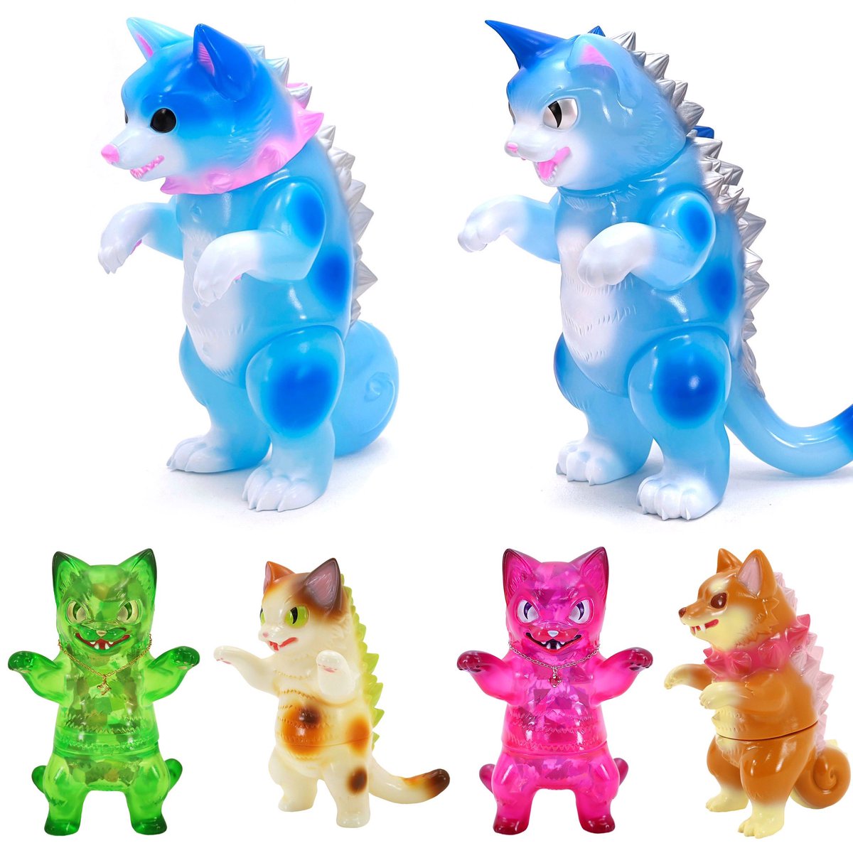 _myplasticheart's tweet photo. New arrivals from @konatsuya including two new birthstone Negoras — Ruby &amp; Peridot (July/Aug), as well as two new Daiohs — Negora &amp; Shibara Snow Ice, a new edition of Mike Negora and a Pancake Shibara. They will be available today at 5:30PM at https://t.co/1C8SIhuMCg #konatsu https://t.co/KWvZX0shwg