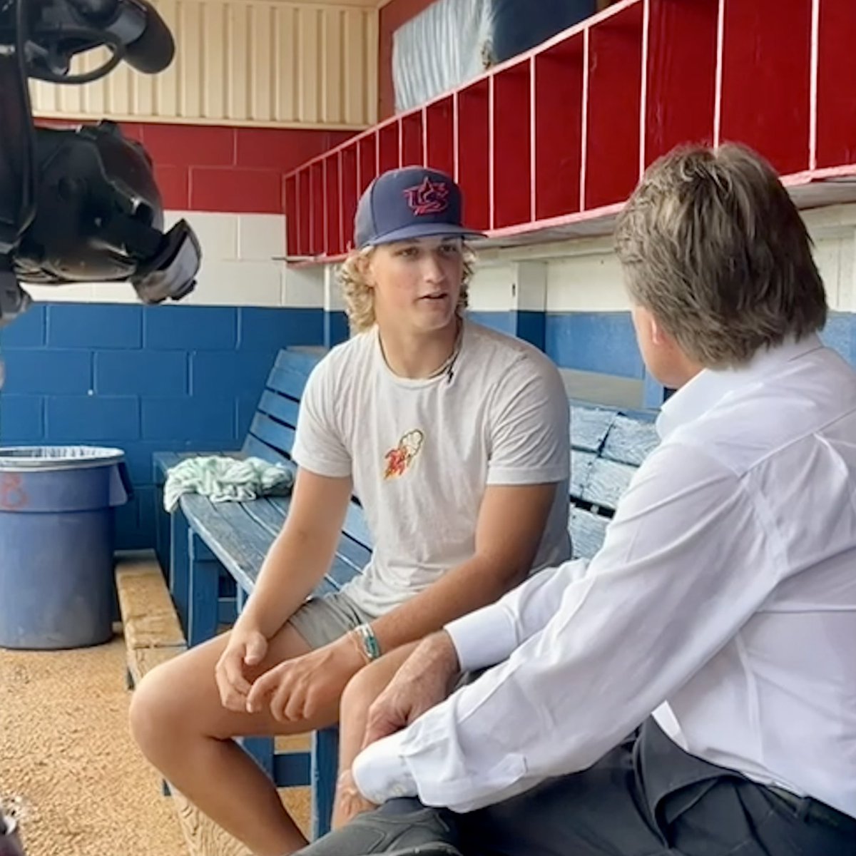 Huge thank you to <a href="/WEARDanShugart/">Dan Shugart</a> <a href="/weartv/">WEAR ABC 3</a> and <a href="/macthebeast61/">Darrin McAllister</a> for wanting to sit down and talk baseball today! Not every day you get to talk with the 🐐of sports broadcasting in the Panhandle of Florida. <a href="/baseball_pace/">Pace High Baseball</a>