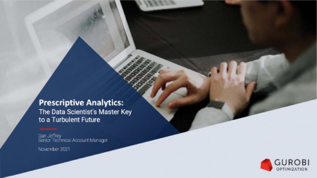 KirkDBorne's tweet photo. #PrescriptiveAnalytics = The #DataScientist's Master Key to a Turbulent Future: https://t.co/3UR33VGyJo by @gurobi & #DataScienceCtrl
ββββ
#abdsc #DigitalTransformation #BigData #DataScience #Analytics #PredictiveAnalytics #Optimization #AI #MachineLearning #ERP #Logistics #SCM https://t.co/939fBTqpn3