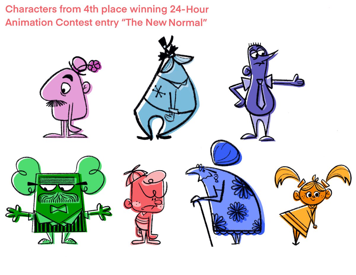 abbeyfrischart's tweet photo. Heya #PortfolioDay! I’m Abbey, a character designer and senior in college. I also char designed for the award winning #24houranimationcontest short “The New Normal”, https://t.co/RYGBBj3AI6.
💻: https://t.co/huHUKnSuim 📧:abigailafrisch@gmail.com https://t.co/G8C1l76AIP