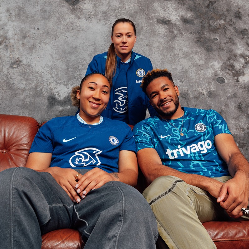 ChelseaFC's tweet photo. That new pre-match shirt! 🤤

Level up your Chelsea wardrobe with @nikefootball from our online megastore now! ⤵️